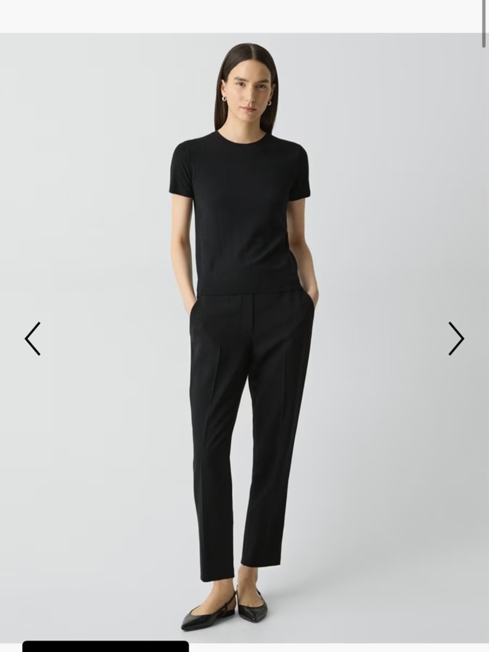 THEORY Trecca Crepe Pant 4 Black
